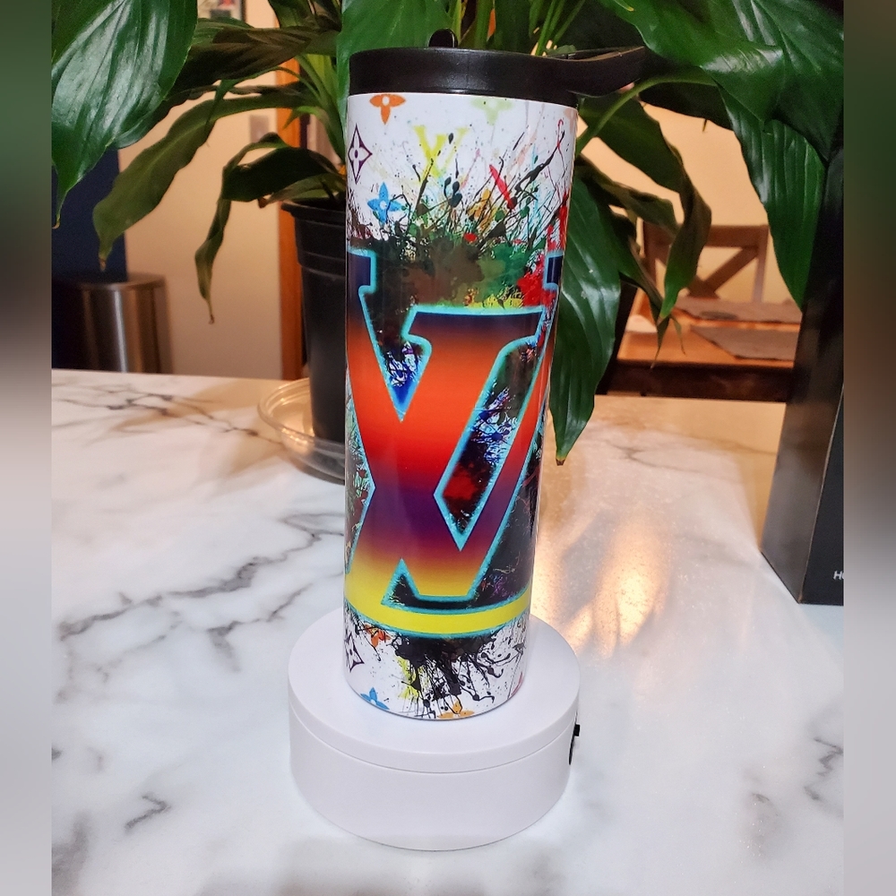Graffiti Print Custom Luxury Brands 20oz Tumbler with duo lids ๐sale - Picture 9 of 9